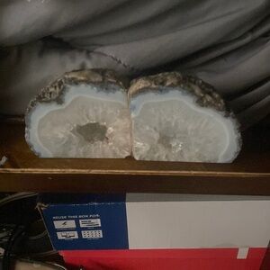 REAL Crystal Bookends